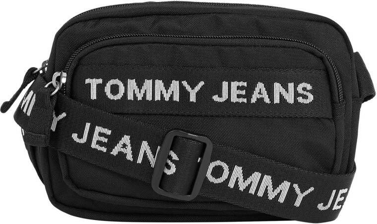 Tommy Jeans crossbody tas met logoprint zwart