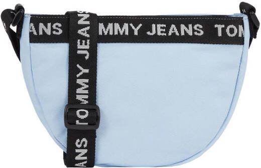Tommy Jeans crossbody tas Moon met logotaping lichtblauw