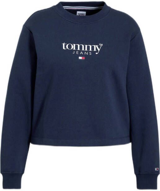 Tommy Jeans Curve Sweatshirt TJW CRV RLXD ESSENTIAL 1 CREW met tommy jeans logoborduursel op de mouw