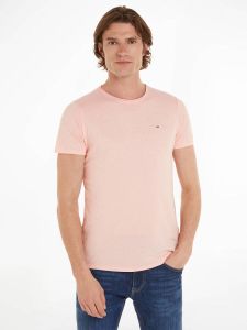 Tommy Jeans gemêleerd slim fit T-shirt pink crystal