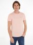 Tommy Jeans gemêleerd slim fit T-shirt pink crystal - Thumbnail 1