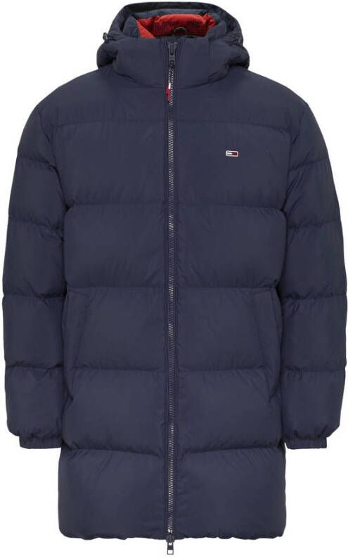 Tommy Jeans gewatteerde jas van gerecycled polyester twilight navy