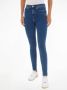 Tommy Jeans high waist skinny jeans dark blue denim - Thumbnail 1