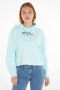 Tommy Jeans Tommy J Sweaters Light Blue Blauw Dames - Thumbnail 1