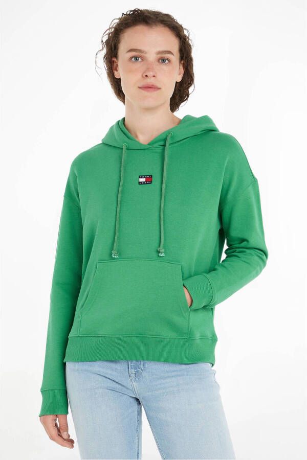 Tommy Jeans hoodie met logo groen