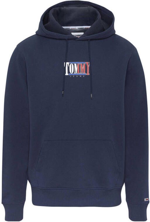 Tommy Jeans hoodie van biologisch katoen twilight navy
