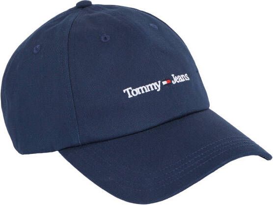 Tommy Jeans Geborduurde Logo Baseballpet Tonnen Blauw Dames