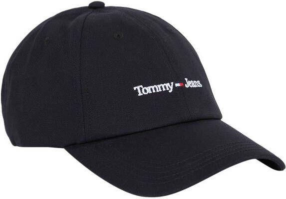 Tommy Jeans pet met logo zwart