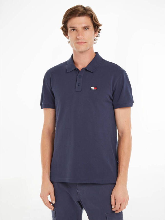 Tommy Jeans Donkerblauwe Polo Tjm Clsc Xs Badge Polo