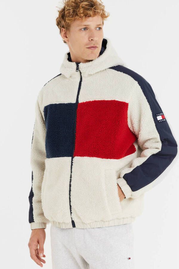 Tommy Jeans reversible jas ancient white multi