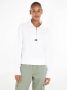 Tommy Hilfiger Bxy 1 4 Ritssluiting Tommy Jeans Sweatshirt White Dames - Thumbnail 1