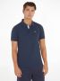 Tommy Jeans slim fit polo met logo Twilight navy - Thumbnail 1