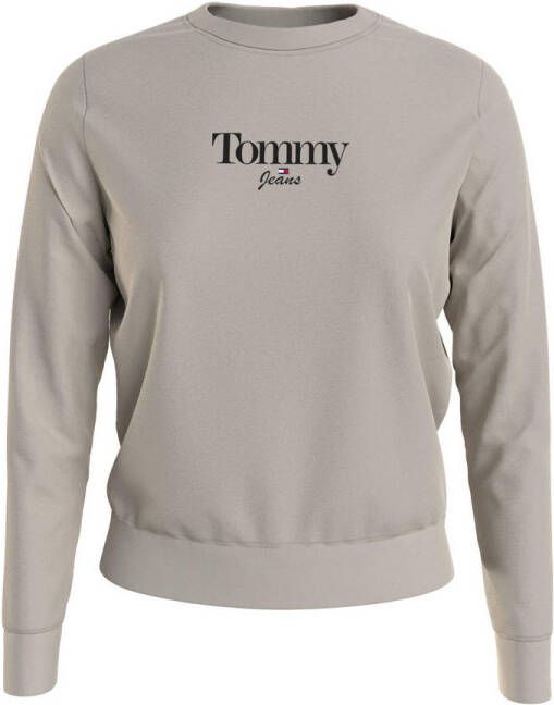 Tommy Jeans sweater met biologisch katoen beige