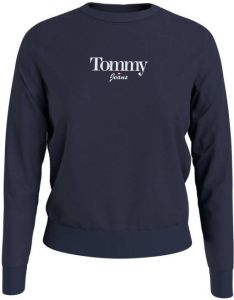 TOMMY JEANS Sweatshirt TJW REG ESSENTIAL LOGO 1 CREW met logoprint en flag
