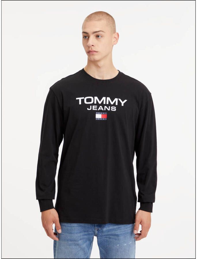 Tommy Jeans Longsleeve met logo black