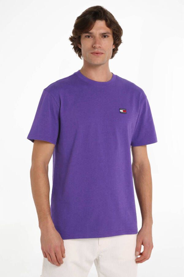 Tommy Jeans T-shirt met logo college purple