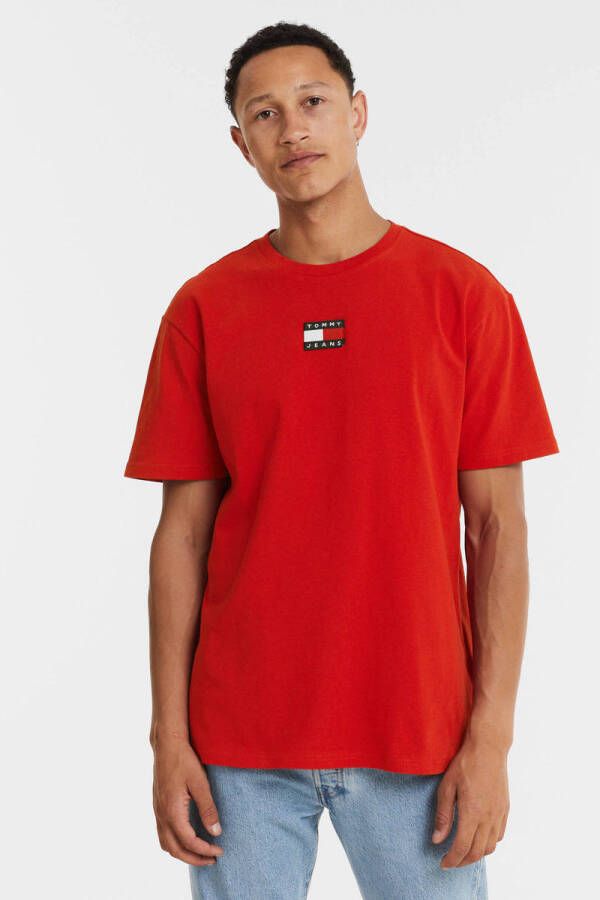 Tommy Jeans T-shirt van biologisch katoen zwart