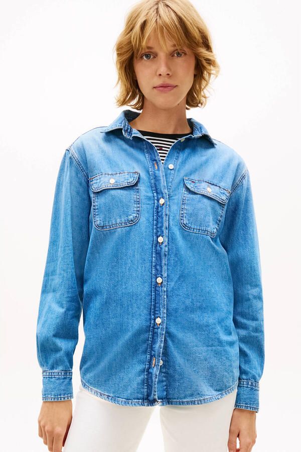 Tommy Jeans blouse medium blue denim