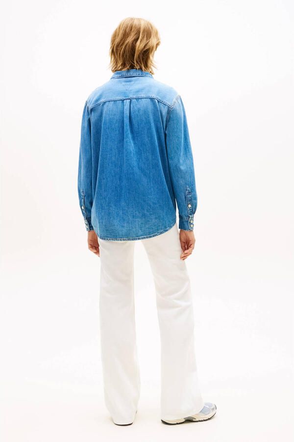 Tommy Jeans blouse medium blue denim - Foto 2