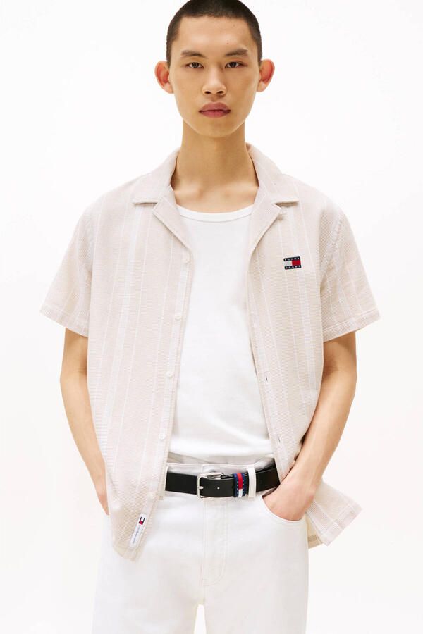 Tommy Jeans Overhemd Korte Mouw TJM TEXTURED REG CAMP SHIRT EXT - Foto 2