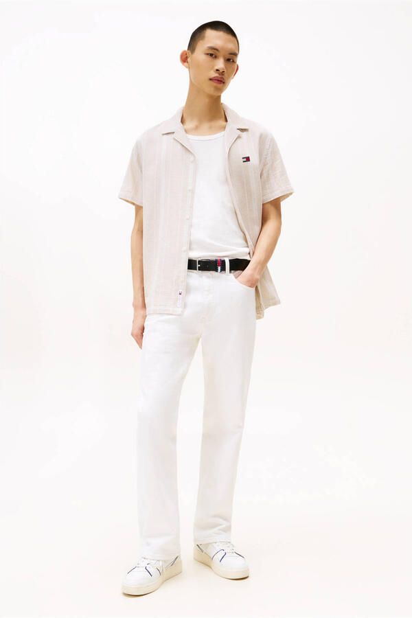 Tommy Jeans Overhemd Korte Mouw TJM TEXTURED REG CAMP SHIRT EXT