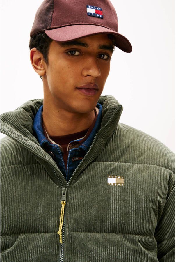 Tommy Jeans Relaxed fit gewatteerd jack van corduroy