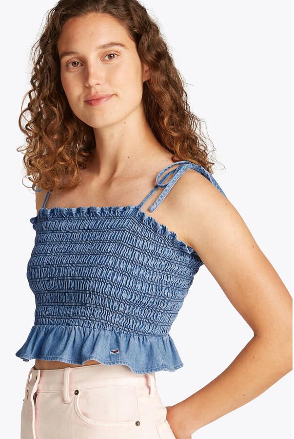 Tommy Jeans Slim fit top van puur katoen - Foto 2