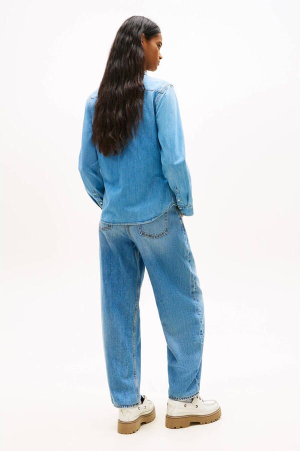 Tommy Jeans denim blouse light blue denim - Foto 2