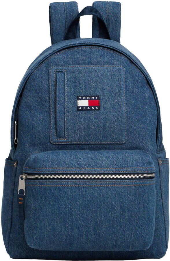 Tommy Jeans denim rugzak TJM Utility blauw