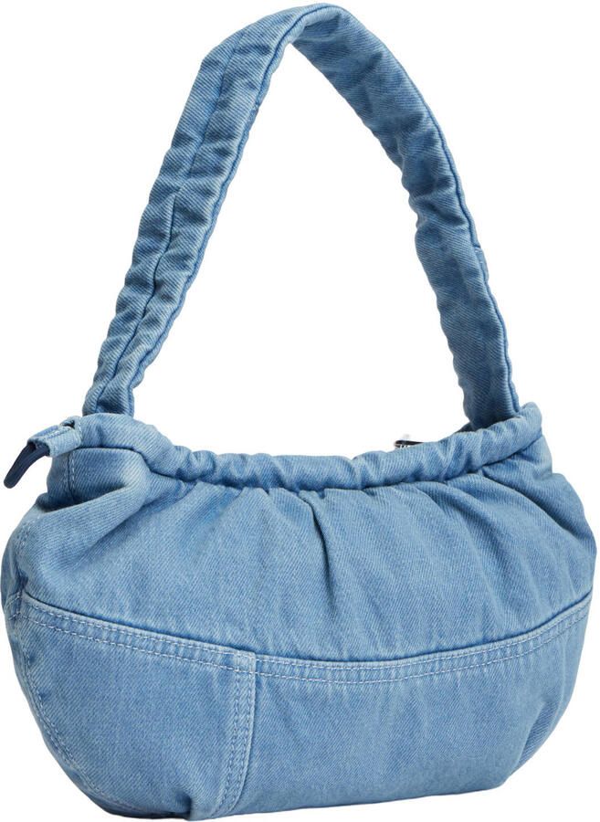 Tommy Jeans denim schoudertas TJW Icon blauw - Foto 3