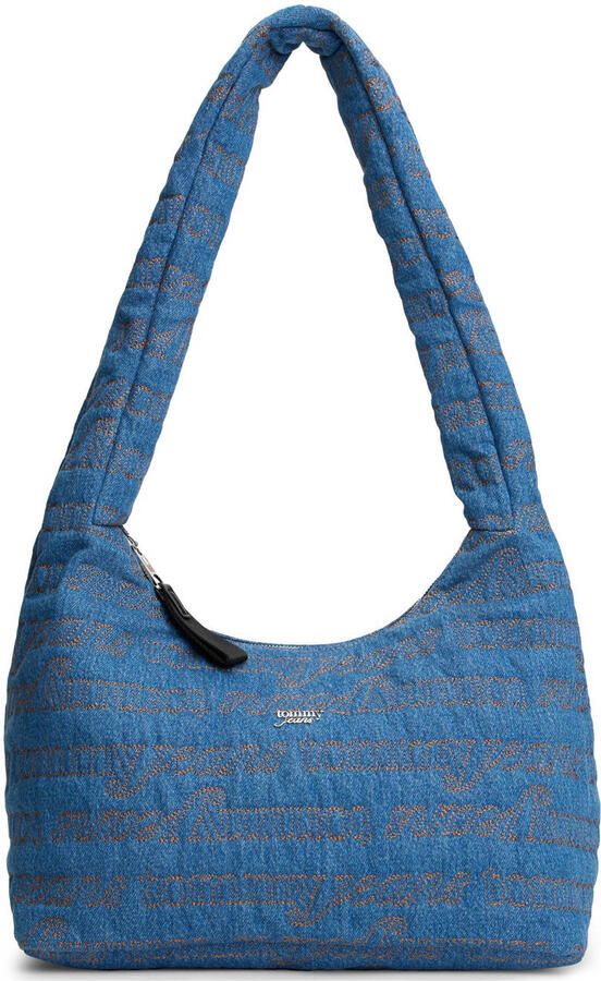 Tommy Jeans denim schoudertas TJW Urban blauw