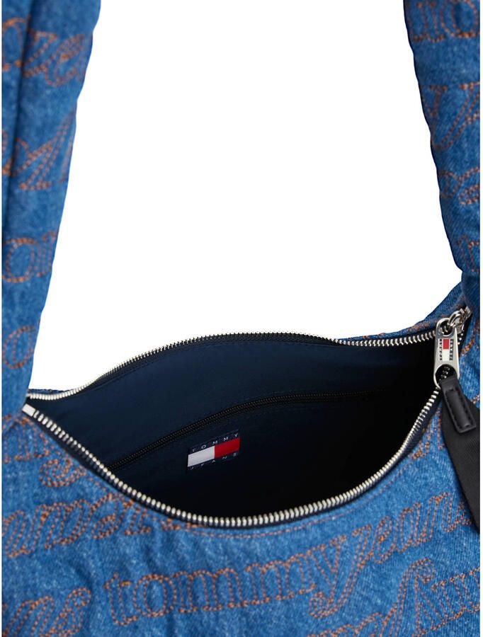 Tommy Jeans denim schoudertas TJW Urban blauw - Foto 2
