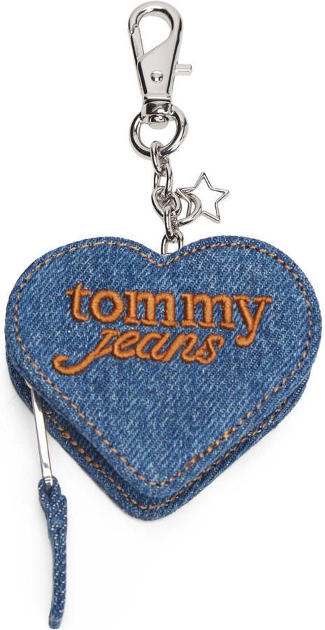 Tommy Jeans denim sleutelhanger Coin Purse blauw