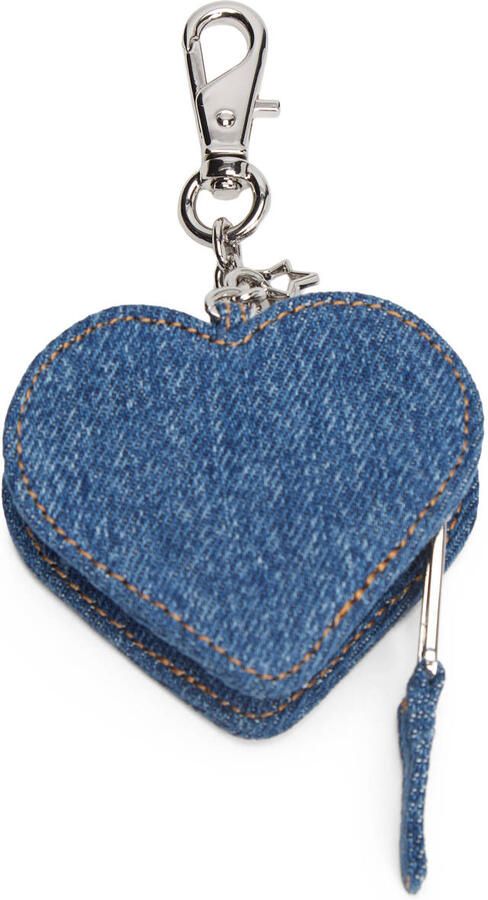 Tommy Jeans denim sleutelhanger Coin Purse blauw - Foto 3