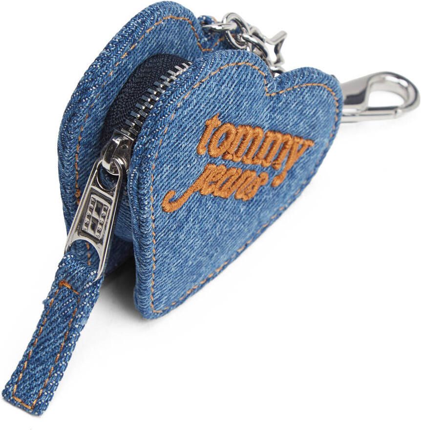 Tommy Jeans denim sleutelhanger Coin Purse blauw - Foto 2