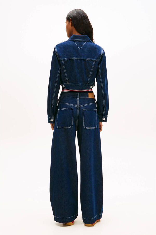 Tommy Jeans denim spijkerjas dark blue denim - Foto 3