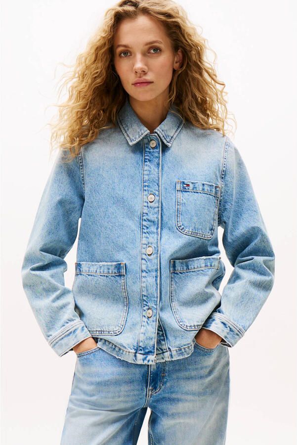 Tommy Jeans denim spijkerjas medium blue denim