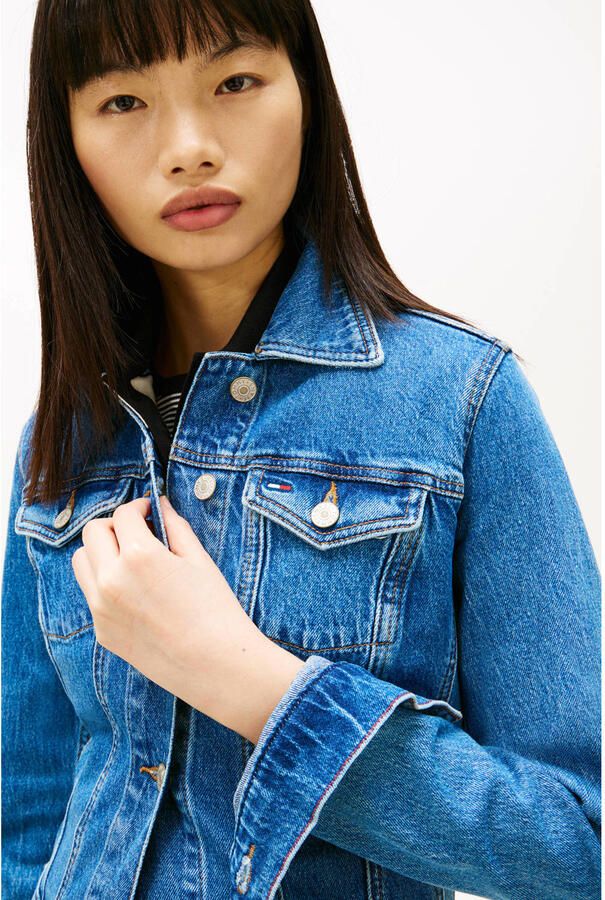 Tommy Jeans denim spijkerjas medium blue denim - Foto 2