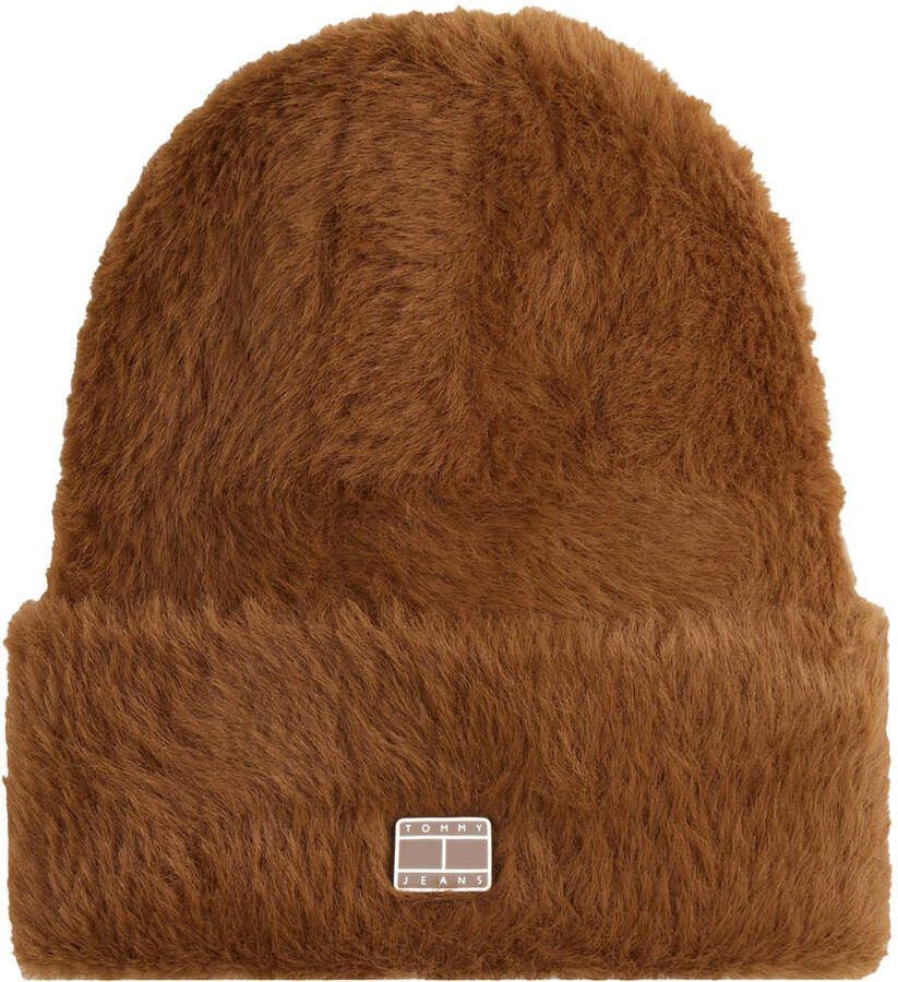 Tommy Jeans fluffy muts TJW Heritage camel