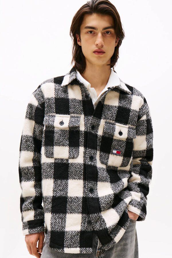 TOMMY JEANS Heren Overshirts Tjm Check Overshirt Ext Multi - Foto 5