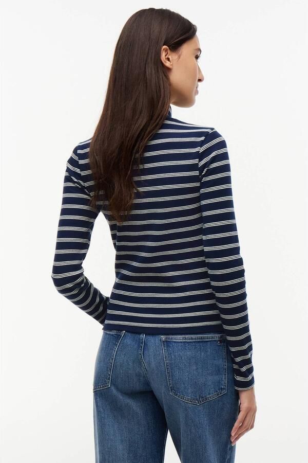 TOMMY JEANS Dames Truien & Vesten Tjw Essential Mock Neck Donkerblauw - Foto 6