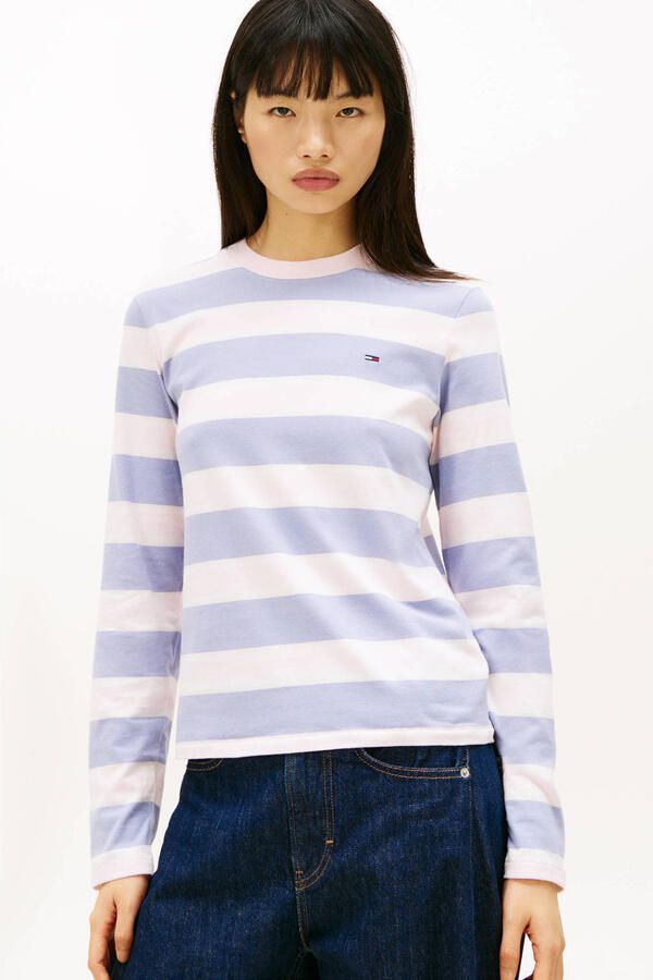 Tommy Jeans gestreepte top wit