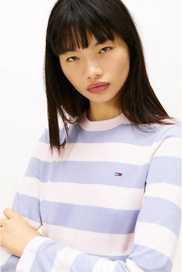 Tommy Jeans gestreepte top wit - Foto 2