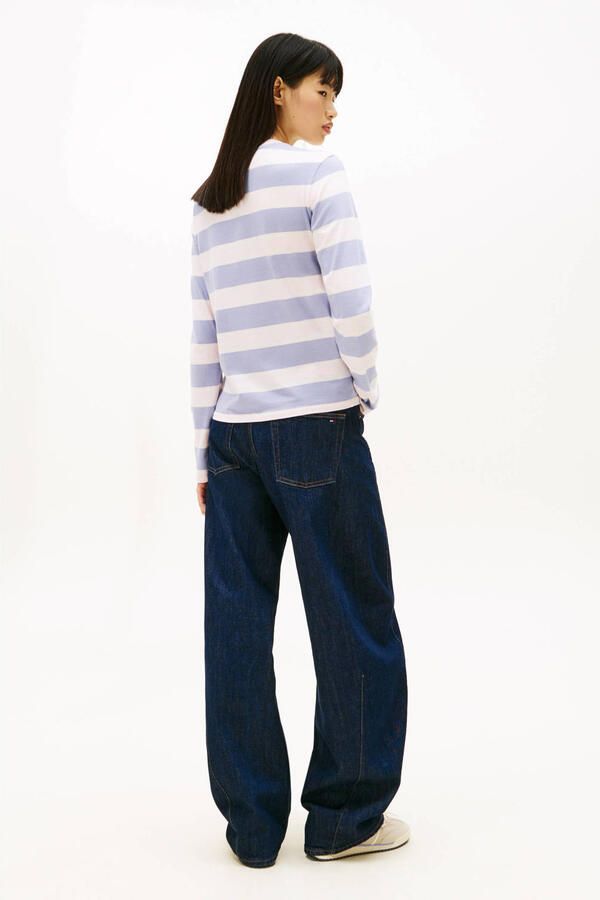 Tommy Jeans gestreepte top wit - Foto 3
