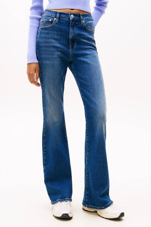 Tommy Jeans high waist flared jeans dark blue denim - Foto 1