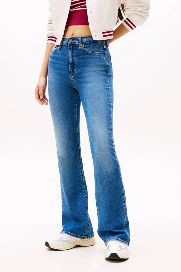 TOMMY JEANS Bootcut jeans SYLVIA HGH FLR BI1267 Wijd pijpform en logo borduursel op de achterzak - Foto 5