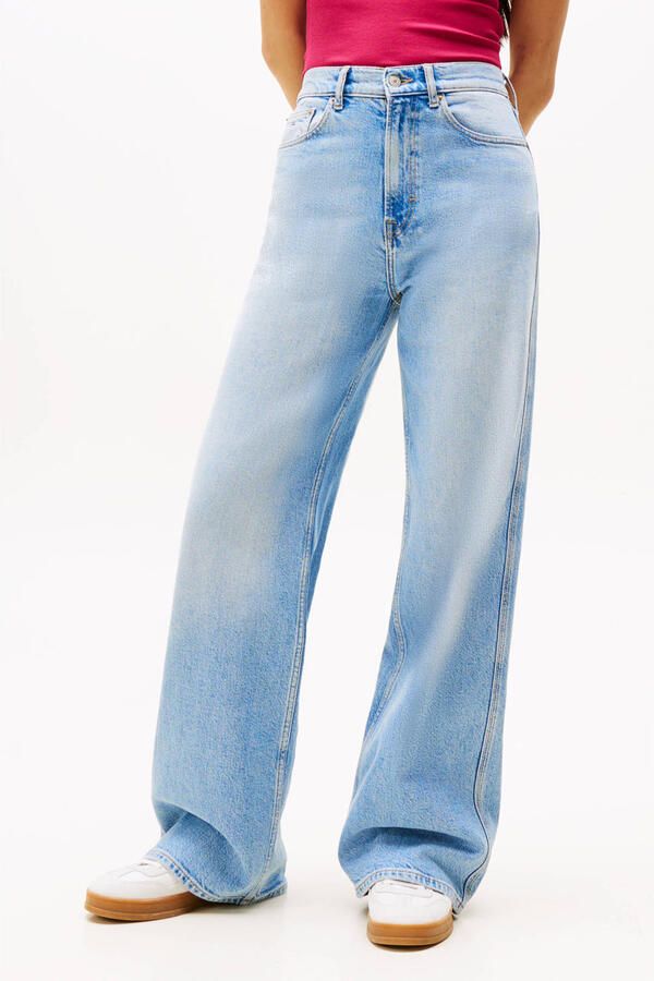 Tommy Jeans high waist wide leg jeans light blue denim