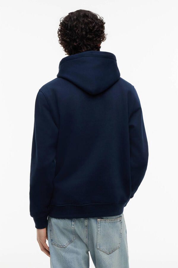 TOMMY JEANS Sweatshirt TJM REG ESSENTIAL FLAG HOOD EXT met bedrukte merklogo op borsthoogte - Foto 3