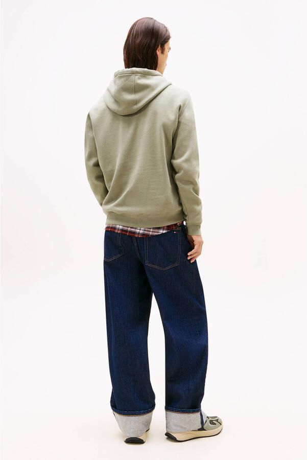 TOMMY JEANS Sweatshirt TJM REG S FLAG HOODIE met geborduurd merklogo op borsthoogte