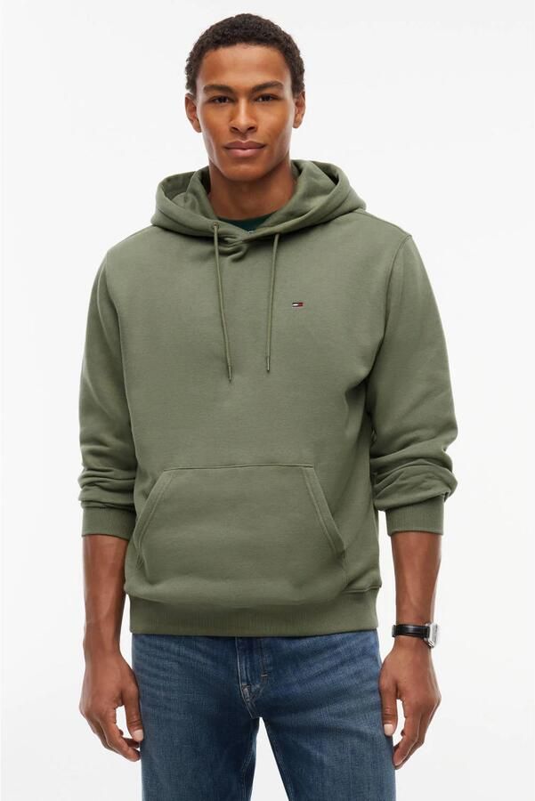 TOMMY JEANS Heren Truien & Vesten Tjm Reg S Flag Hoodie Ext Olijf - Foto 5